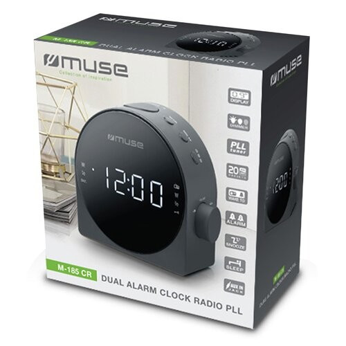 Muse Radio FM Alarm Clock M-185 CR