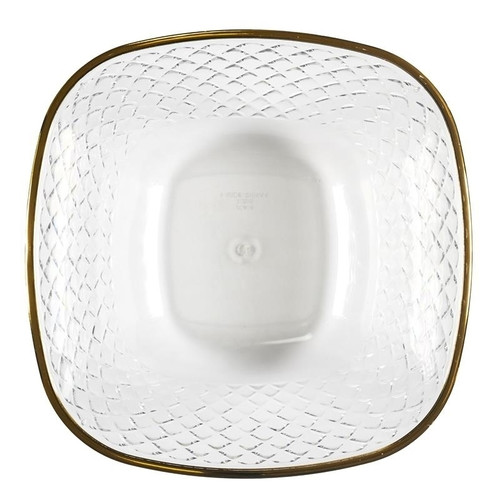 Serving Bowl Mirage 25.6cm, gold ring, plastic