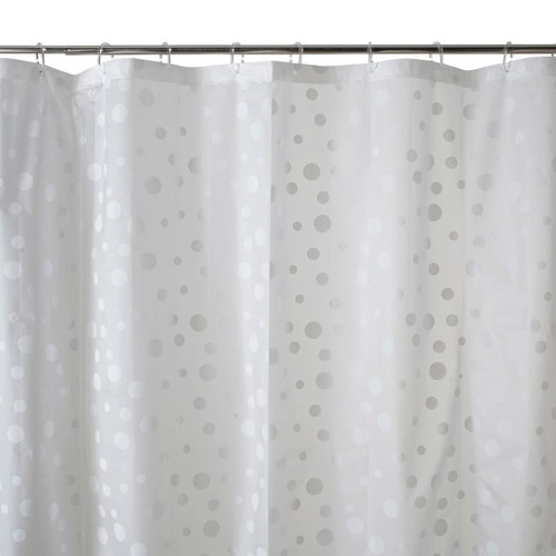 Shower Curtain GoodHome Hiuchi 180 x 200 cm, white