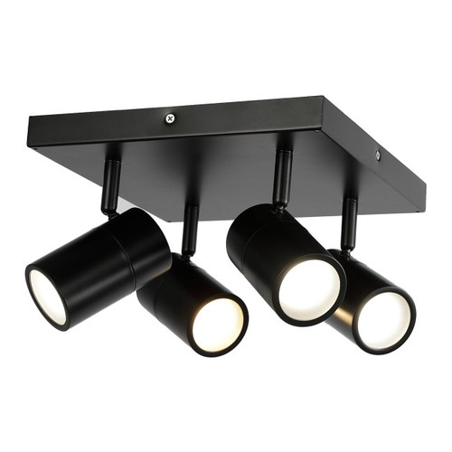 Ceiling Lamp GoodHome Tellot 4 x GU10 IP44, black