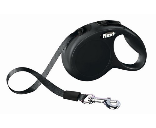 Flexi New Classic Tape Leash XS 3m, black