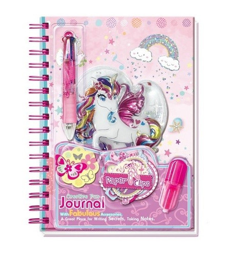 Pecoware Spiral Diary - Unicorn Rainbow 6+
