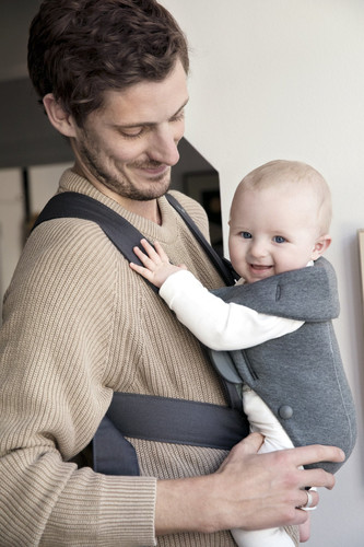 BABYBJÖRN - Baby Carrier MINI 3D Jersey, Dark Grey 0-12m