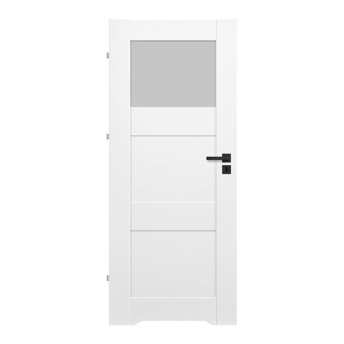 Internal Door, Undercut, Tre 80, left, white