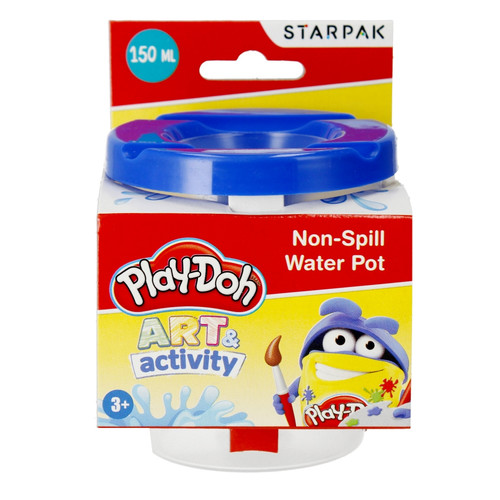Starpak Non-Spill Cup Water Pot Paint Brush Cleaner Play-Doh, 1pc, assorted colours