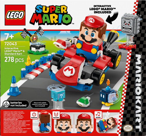 LEGO Super Mario Mario Kart - Interactive LEGO Mario and Standard Kart 7+