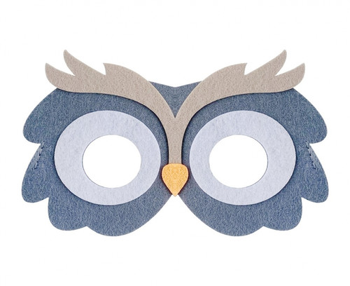 Felt Mask Owl 18x11cm