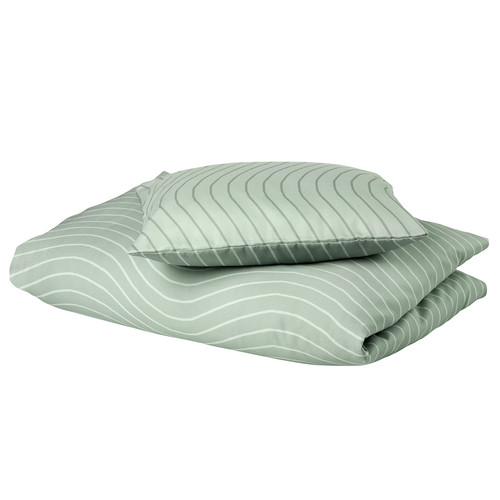 Leander Junior bedding, 100x140 cm, Woodland, Organic Cotton, Sage green
