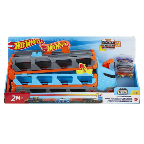 Hot Wheels Speedway Hauler 2in1 HGH33 4+