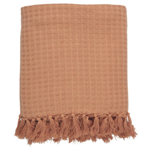 Blanket Throw Waffle 150x200cm, ocher