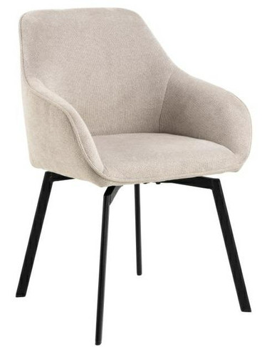 Swivel Dining Chair Clara, beige