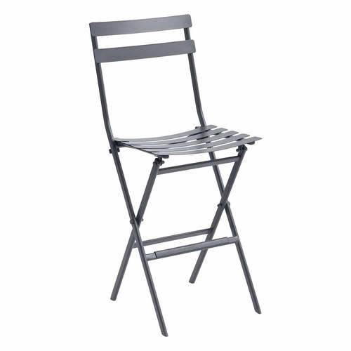 Folding Bar Stool Chair Greensboro, graphite