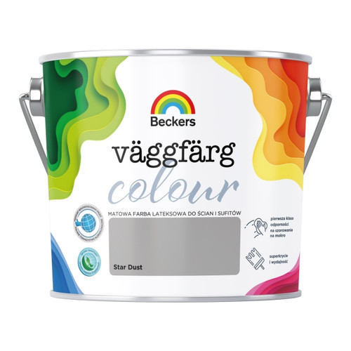 Beckers Matt Latex Paint Vaggfarg Colour 2.5l star dust