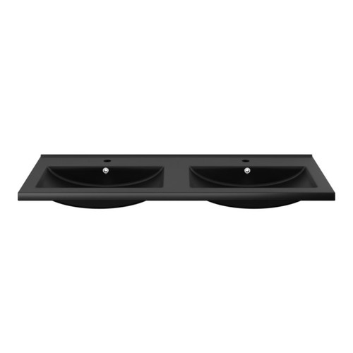 GoodHome Wash-basin Nira 120 cm, black
