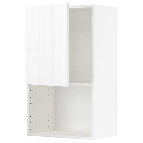 METOD Wall cabinet for microwave oven, white/Ringhult white, 60x100 cm