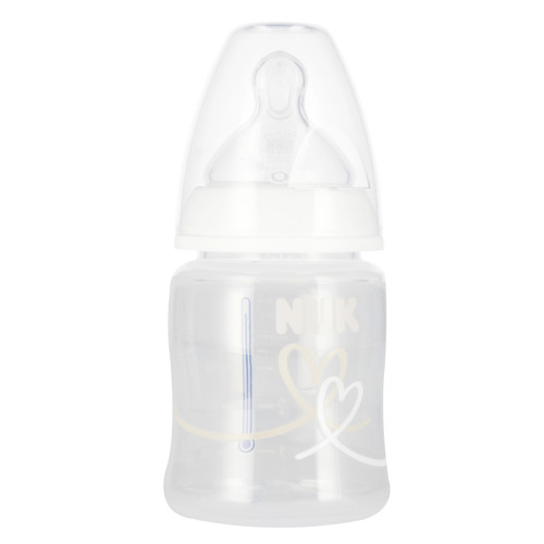 NUK First Choice Plus Baby Bottle with Temperature Control 150ml 0-6m, white