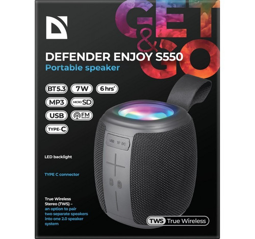 Defender Portable Bluetooth Speaker Enjoy S550