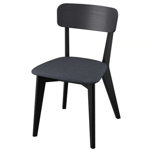 LISABO Chair, black/Tallmyra black/grey