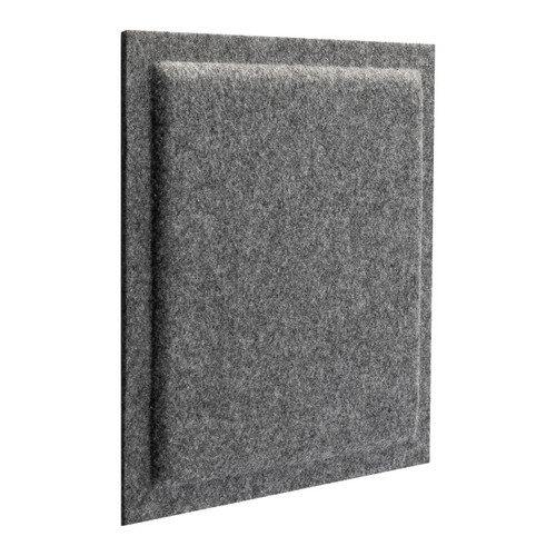 Decorative Wall Panel 30 x 30 cm, felt, square, grey