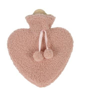 Hot Water Bottle Heart Bouncle 1l, pink