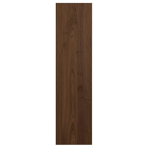 BJÖRNESKOGEN Door with hinges, walnut veneer, 50x229 cm