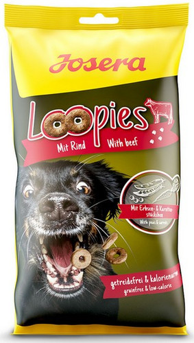 Josera Loopies Light Dog Snacks with Beef 150g