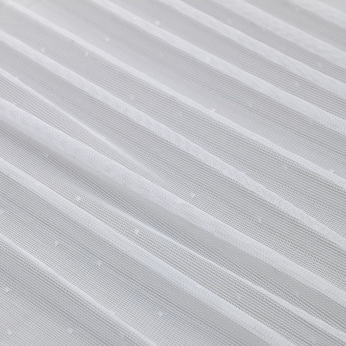 HILDRUN Sheer curtains, 1 pair, white, dotted, 145x300 cm