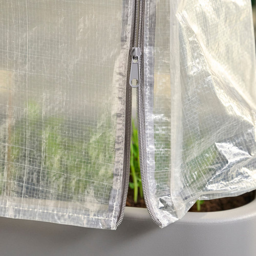 ASPAREN Plant set, outdoor grey/transparent white, 89x38x91 cm
