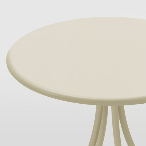 TÅNEBRO Side table, light grey-beige, 46 cm