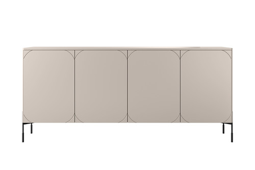 Four-Door Cabinet Sonatia 200 cm, cashmere