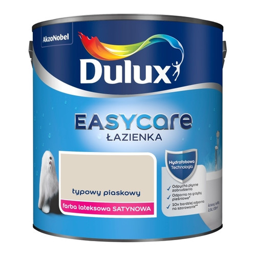 Dulux EasyCare Bathroom Hydrophobic Paint 2.5l typical sand