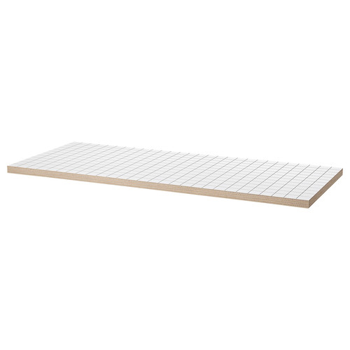 LAGKAPTEN / SPÄND Desk, white anthracite/black, 140x60 cm