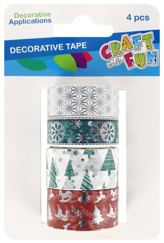 Craft Christmas Decorative Tape 4pcs