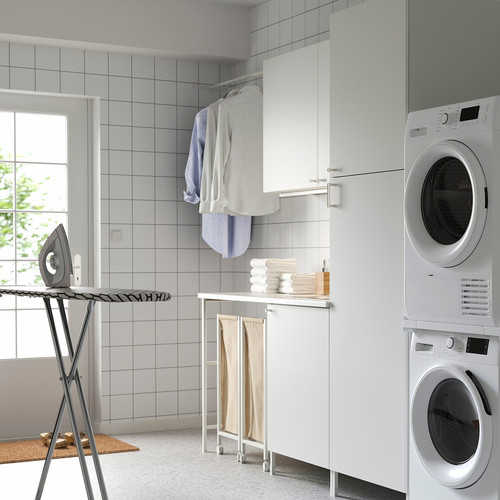 ENHET Laundry, white, 190x63.5x222.5 cm