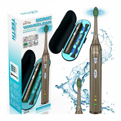 Media-Tech Sonic Waveclean Sonic Toothbrush + 2 DuPont Heads