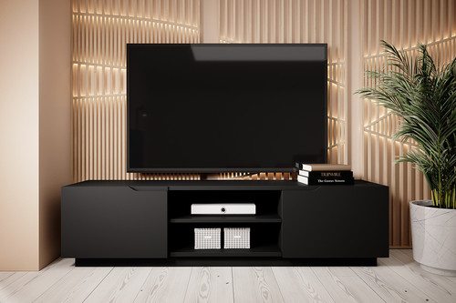 TV Cabinet Loftia Mini, black/matt black