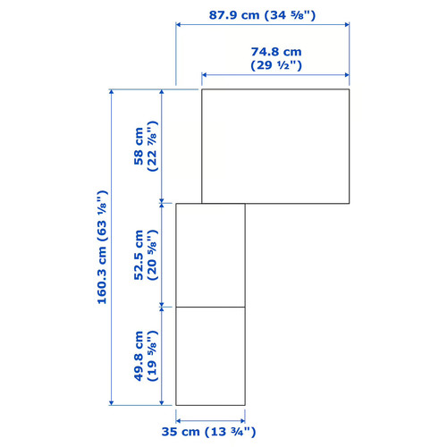 PAX Corner wardrobe, white, Flisberget light beige, 160/88x236 cm