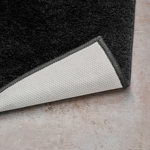BACKMÅRA Bath mat, black, 50x80 cm