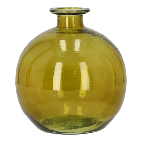 Glass Vase 15x17cmm, green