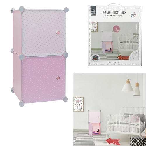 Modular Storage Solution for Children's Room Cubes 2, pink