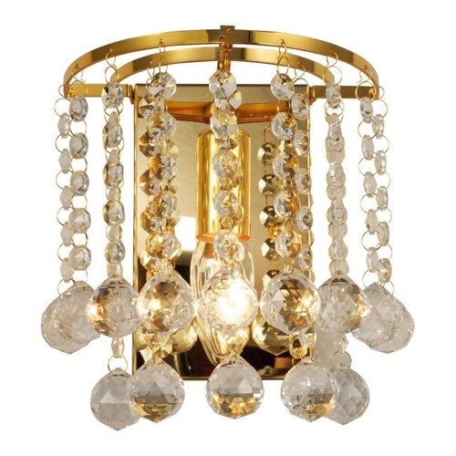 Wall Lamp London Crystal 1 x E14, gold