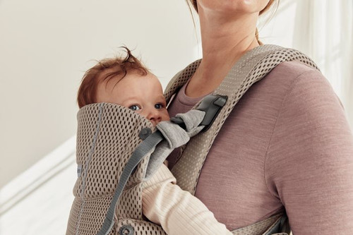 BABYBJORN Baby Carrier Harmony 3D Mesh, Grey beige, 0-3y