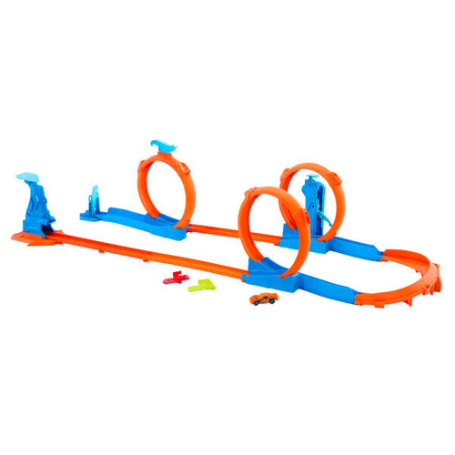 Hot Wheels Track Creator Three-Loop Race Track JDW39 5+