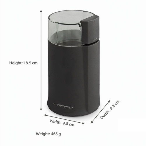 Esperanza Coffee Grinder Espresso EKC01K, black