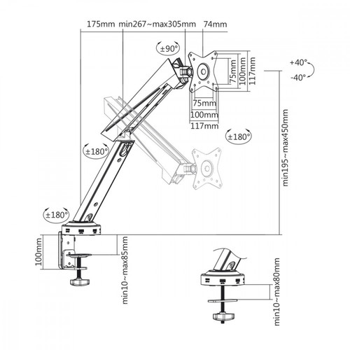 Maclean Gaming Hanger Bracket NanoRS RS886