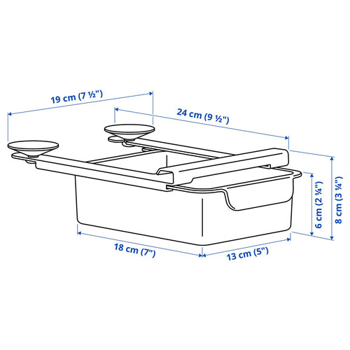 KLIPPKAKTUS Storage box for fridge