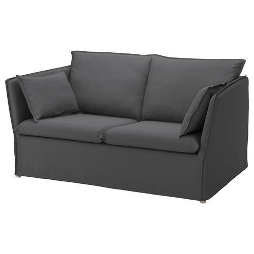 BACKSÄLEN Cover for 2-seat sofa, Hallarp grey