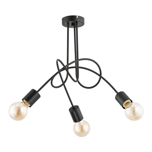 Pendant Lamp Tango 3 x 60W E27, black