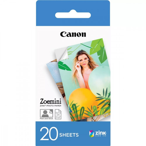 Canon Zink Photo Paper ZP-2030 20 Sheets 76x50mm