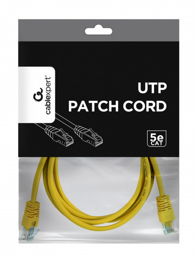 Gembird CAT5e UTP Patch Cord, yellow, 1.5m